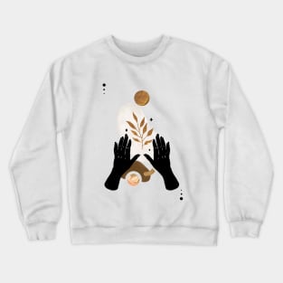 Astro Celestial Feminine Decor Prints Crewneck Sweatshirt